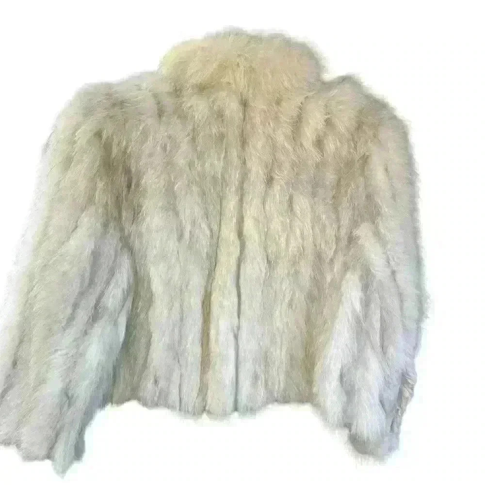Elam Women’s Vintage Fur Coat 100% Norwegian Blue Fox Size M Luxury Winter Fall - Picture 7 of 13